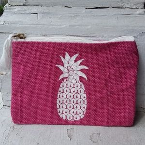 Mudpie pineapple cosmetic bag